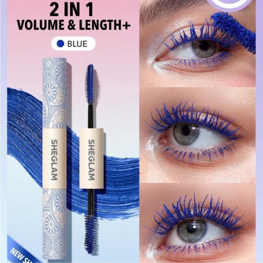 SHEGLAM All-In-One Volume & Length Mascara-Waterproof Blue